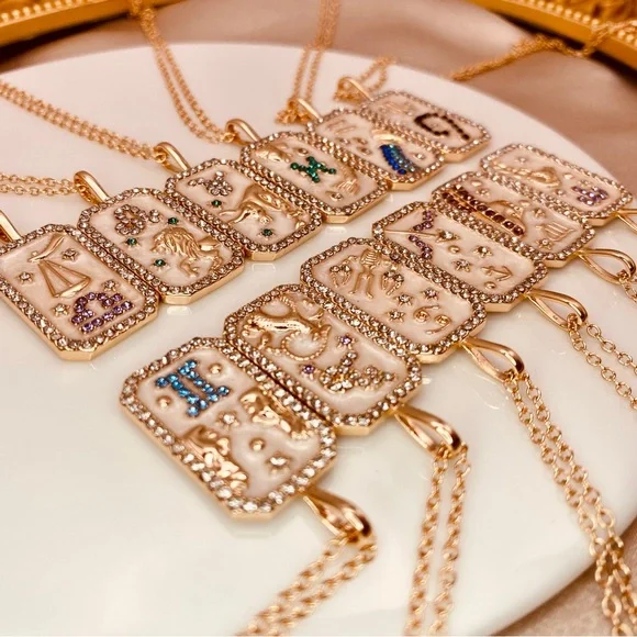 Zodiac Pendant Dainty Necklace - Picture 4 of 8